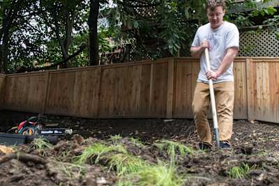 Dig in! The building begins...