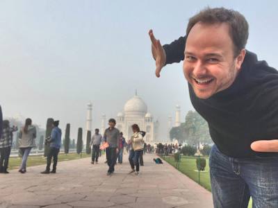 Nómadas digitales: Banny en el Taj Mahal