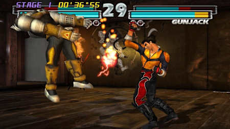 Le jeu vidéo de combat Tekken Tag Tournament sur borne d'arcade et PlayStation 2.