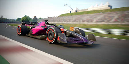 Captura de pantalla de F1 Manager 2024 muestra un equipo creado especialmente.