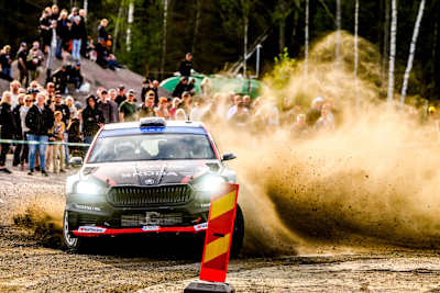 Reiersen led his home round of the ERC but settled for third