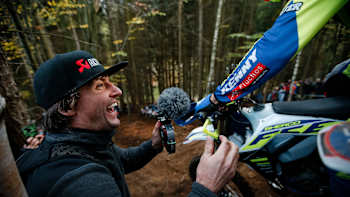 Paul Bolton at the eighth stop of the World Enduro Super Series in Drebach, Germany on November 2, 2019.