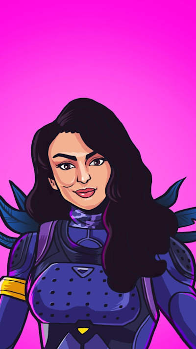 Valkyrae liker å spille i Elite Agent skin