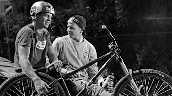 Dawid and his brother Szymon Godziek in Suszcu, Poland.