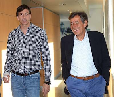Pino Allievi con Toto Wolff