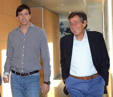 Pino Allievi con Toto Wolff
