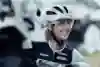 Jolanda Neff smiles in the rain at Val di Sole 2019.
