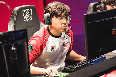 Bae 'Bengi' Sung-woong plays for SK Telecom T1 vs Cloud9 at the 2016 World Championship - Group Stage at the Bill Graham Civic Auditorium in San Francisco, California, USA on 30 September 2016.