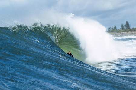 Bede Durbidge surfing at Burleigh Heads