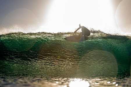 Kanoa Igarashi surfs at Duranbah Beach on the Gold Coast of Australia.