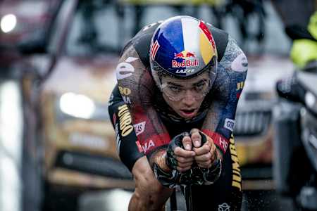 Wout van Aert in action in the Tour de France.