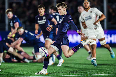 Jake Dalziel in action for Scotland U20s during the 2026 U20 Six Nations