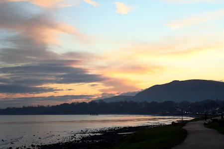 The coastline Loughshore close to Belfast