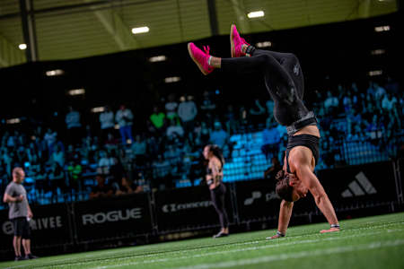 Laura Horváth pictured at the World Fitness Project Tour Stop 1 in Indianapolis, United States, on May 9–1.