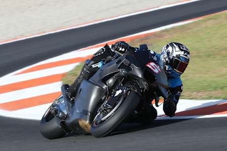 Johann Zarco pictured at the Valencia MotoGP test on November 28, 2023.