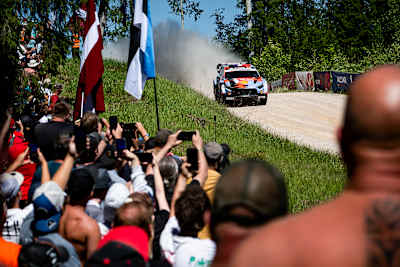Adrien Fourmaux held third through the opening stages