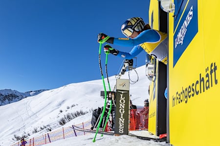 Sofia Goggia of Italy during a training for the women Downhill Race of the FIS Ski World Championships Saalbach 2025 in Hinterglemm, Austria.
