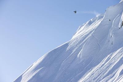 Travis Rice performs in Backcountry, Alaska.