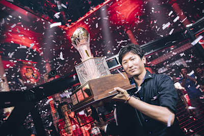 A photo of Nemo winning Red Bull Kumite 2017