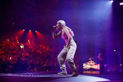 Loredana beim Red Bull Soundclash "Bausa gegen Alle" 2019 in Stuttgart.