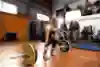 Kate Courtney working out at Red Bull HQ on November 21, 2019.