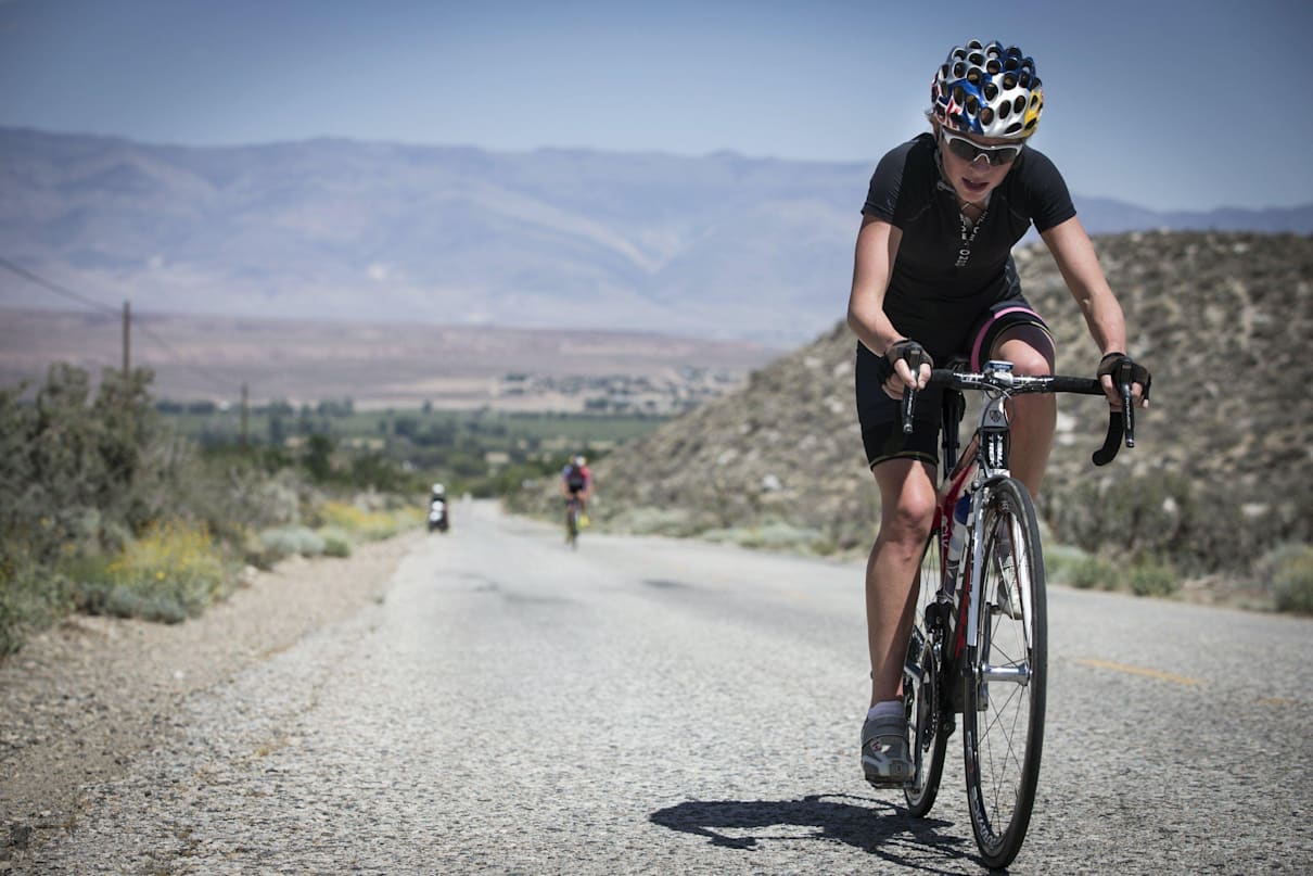 Kirsten Sweetland performs at Red Bull Project Endurance in the Sierra Nevada Mountains in Bishop, CA on May 18, 2013