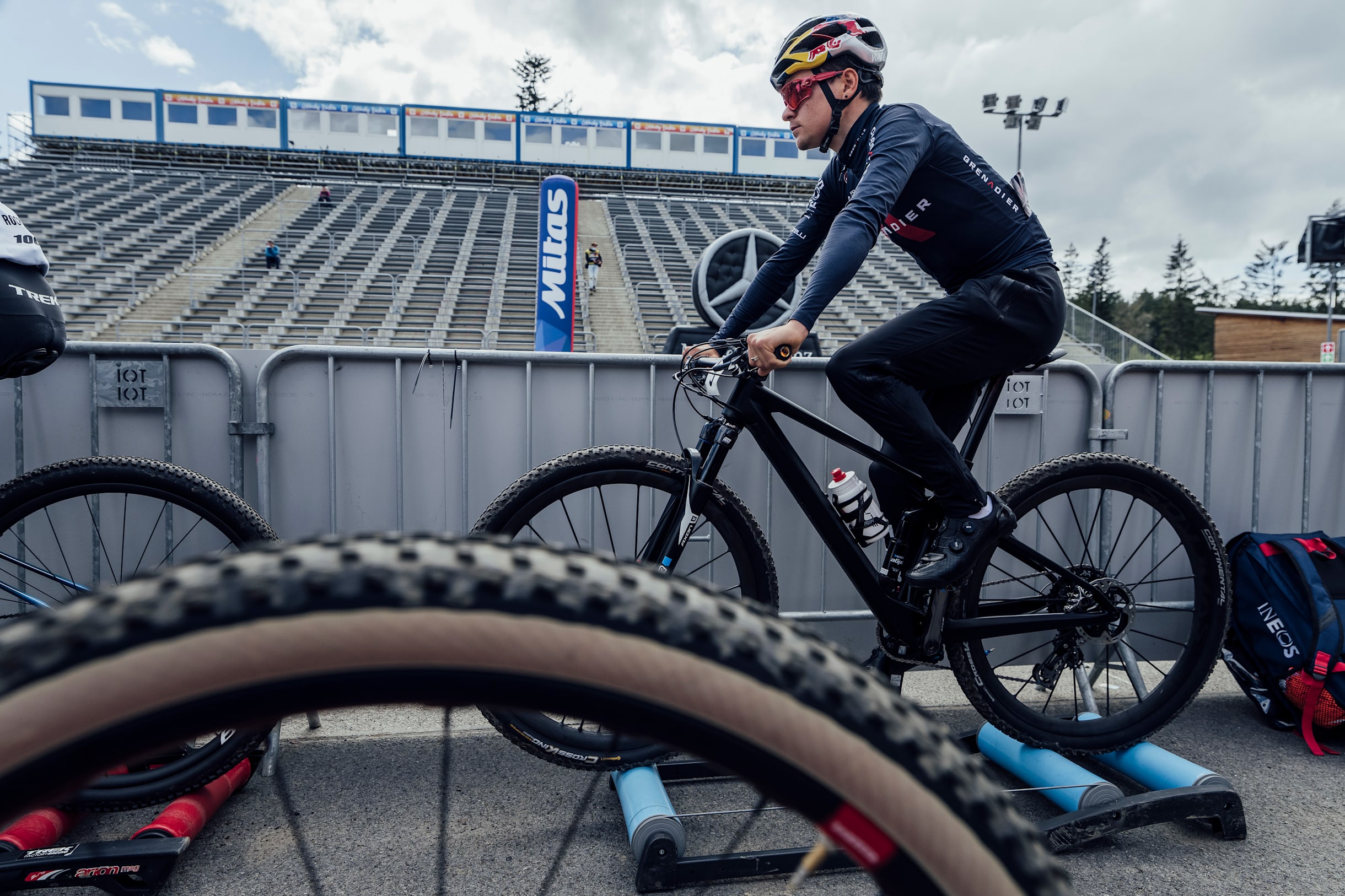 Tom Pidcock visto en UCI XCO en Nove Mesto na Morave, República Checa, el 16 de mayo de 2021.