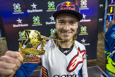 Levi Sherwood wins gold in the Freestyle final at X Games Minneapolis 2017.