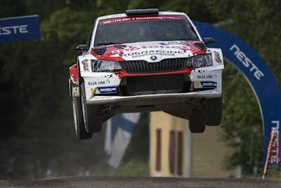 Another Finn dominated WRC2: Jari Huttunen Jari Huttunen (FIN) performs during the FIA World Rally Championship 2017 in Jyvaskyla, Finland on July 29, 2017