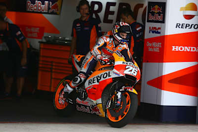 Dani Pedrosa during preseason testing in Qatar on March 1, 2018.