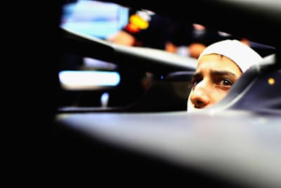 Daniel Ricciardo of Australia and Red Bull Racing prepares to drive during qualifying for the Bahrain Formula One Grand Prix at Bahrain International Circuit on April 7, 2018 in Bahrain, Bahrain.