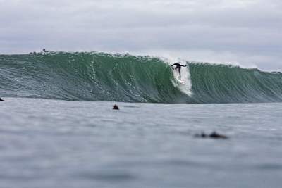 Raph Bruhwiler makes the drop on a coldwater gem.