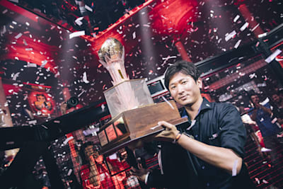 A photo of Nemo winning Red Bull Kumite 2017