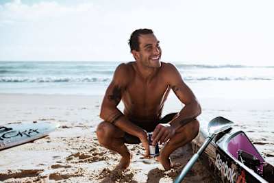 Matt Poole poses for a portrait at Kurrawa Beach, Gold Coast, QLD, Australia on January 23, 2019.