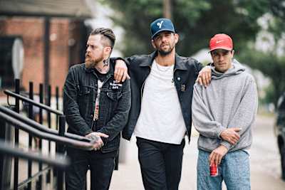 Casper, Kid David and Luigi from SBR pose for a portrait during the BC One All Star Tour in Houston, TX on May 19, 2019