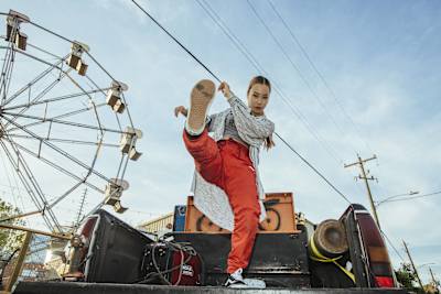 2018년 레드불 비씨원 휴스턴 캠프에서 포즈를 취하고 있는 다시