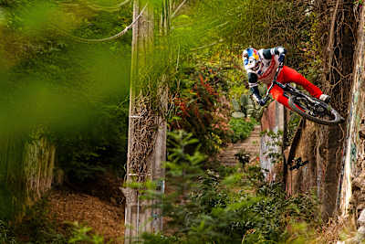 Pedro Burns en acción durante el Red Bull Sound of Speed en Valparaíso, Chile, el 12 de febrero de 2020.