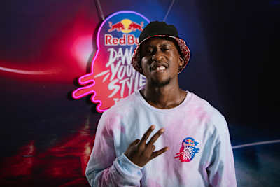 Verb poses for a portrait during Red Bull Dance Your Style in Durban, South Africa on June 26, 2019.