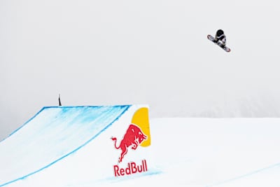 Marcus Kleveland performs during the Laax Open 2021 in Laax, Switzerland on January 22, 2021.