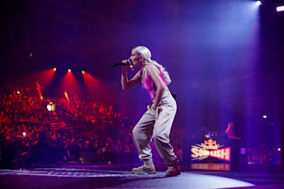 Loredana beim Red Bull Soundclash "Bausa gegen Alle" 2019 in Stuttgart.