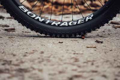Les roues Bontrager Line DH 30 en aluminium sur le VTT Trek Session de Kade Edwards.