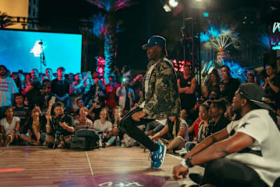 Kidd dances at Dance Your Style USA Finals in Las Vegas.