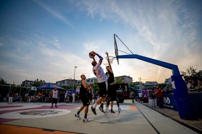 Participants seen during Red Bull Half Court Qualifiers in Athens, Greece on May 1, 2022.