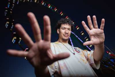 Miky-Boo poses for a photo prior to the Red Bull Dance Your Style in Rimini, Italy on July 9, 2022. 