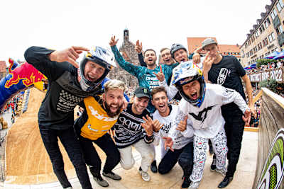 The riders at the Red Bull District Ride 2022 
