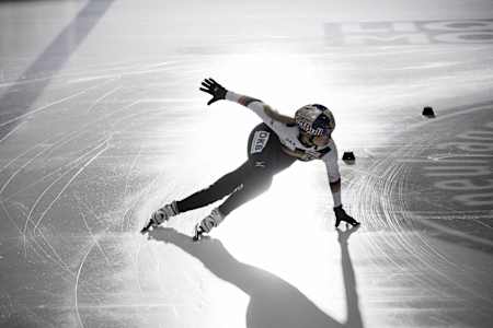 Short-Track-Ass Anna Seidel beim Training in Dresden.