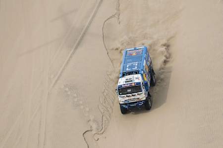 Eduard Nikolaev (RUS) of Team KAMAZ-Master races during stage 01 of Rally Dakar 2018 from Lima to Pisco, Peru on January 06, 2018.