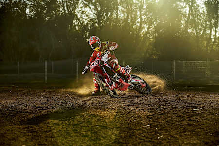 Marc Marquez entrenando en Cervera, España, el 20 de noviembre de 2017.