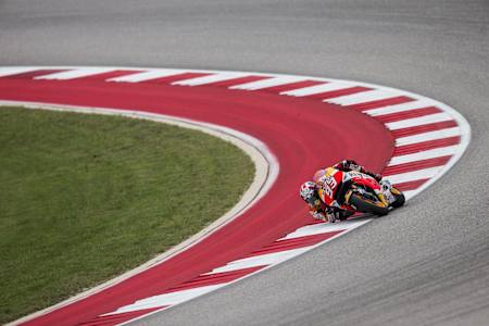 Marc Márquez at Circuit of the Americas in 2015.