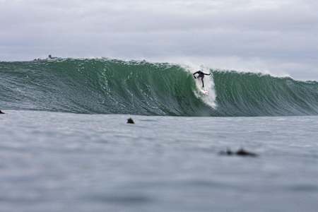 Raph Bruhwiler makes the drop on a coldwater gem.
